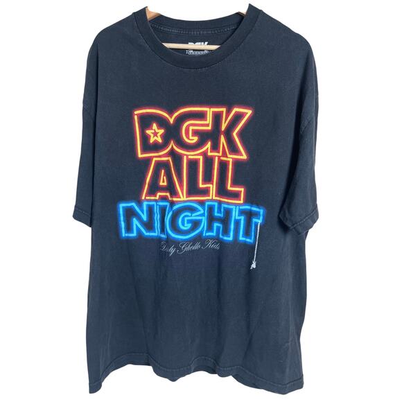 DGK All Night Size XL 100% Cotton Skateboard T-shirt - Picture 1 of 5